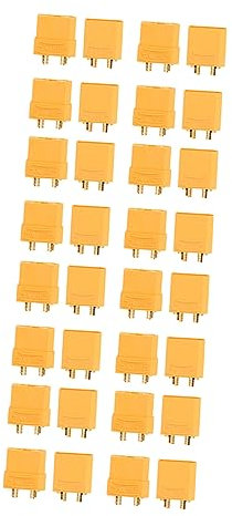 Healeved 16paare Verbindungsstecker Für Modellflugzeuge Männlich Weiblich Gelb Für Batterien Und Modellbau Hohe Und Praktische Anwendung