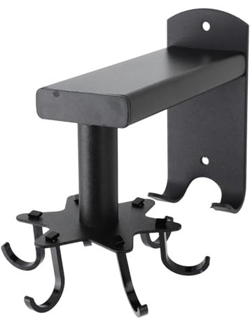 Colgador de Utensilios de Cocina con 6 Ganchos Giratorios 360 Grados, Soporte de Pared de Aluminio, Organizador Multifuncional para Cocina, Baño, Dormitorio