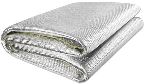 Alu Isomatte Schaummatten 200x200 cm Isoliermatte Isolierdecke Faltbare Zeltmatte Bodenmatte Thermomatte Schlafmatte für Camping Matte mit Aufbewahrungstasche, 4 mm dick(3 x 2m)