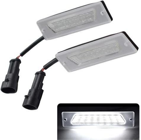 Kakulkomen Kennzeichenbeleuchtung 12V 22SMD mit CanBus fehlerfrei 6000K Xenon Kaltweiß für Fia=t Ducato Peug=eot Boxer Manager Citroen Jumper Relay Bus Box