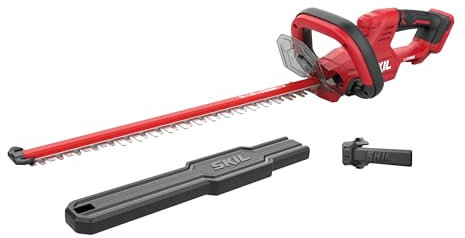 Skil Akku-Heckenschere 0430CA 55 cm „20V Max“ (18V) – Heckenschere mit ergonomischem Design und Sägefunktion – Ideal für Hecken, Sträucher und dickere Äste GH1E0430CA