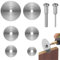 Flintronic Hoja de Corte, 6 Pcs Disco de Corte con 2 Biela, Juegos de Discos de Corte de Diamante, Mini HSS Hoja de Sierra Circular Herramientas Rotativas para Madera Piedra Metal Cobre, Plata