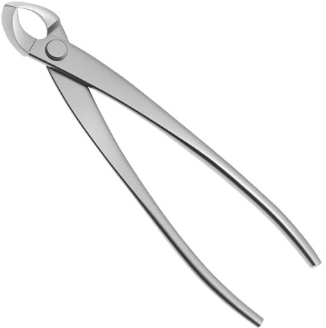 Bonsai Knospenzange 21cm Fase Bonsai Schere Edelstahl Knaufschneider Professionelle Bonsai Zange zum Beschneiden von Bonsai-Blattknospen, Jungen Ästen und Zweigen (Fase)