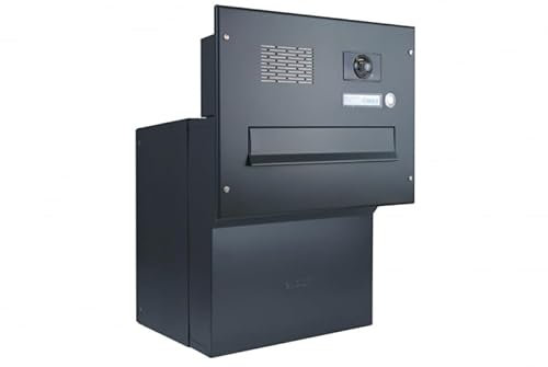 Kamera Durchwurf Briefkasten in RAL 7016 mit Busch-Jaeger Videostation WLAN 4.3 - F-042