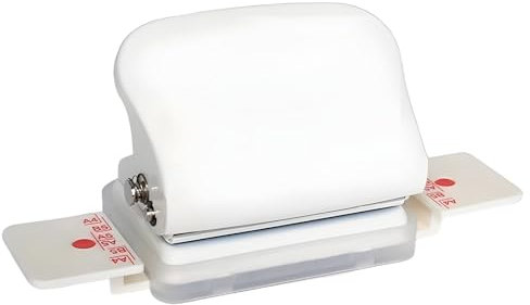 Perforatrice portatile per raccoglitori, rilegatrice compatta con 8 anelli in plastica per organizzazione, planner personalizzabile e perforatrice per documenti per uso in movimento