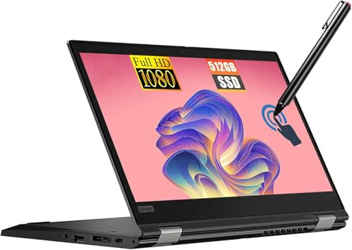 Lenovo ThinkPad L13 Yoga Gen 1, Computer portatile touchscreen 2 in 1, 13,3 pollici FHD, Intel Core i5-10310U, 16 GB RAM, 256 GB SSD, penna stilo, tastiera QWERTY, Windows 11 Pro (Rinnovato)
