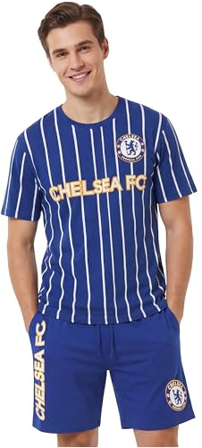 Get Trend Chelsea | Manchester City | Celtic Men’s Pyjama Sets M-3XL, Cotton Pj Shorts & T-shirts, Football Loungewear Gifts