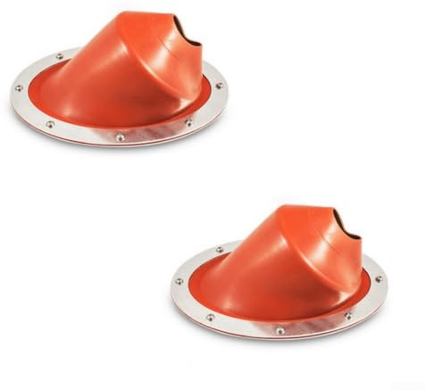 Kit de flash de chimenea de tienda de campaña de 45 grados compatible con quemadores de madera para cabinas y barcos (paquete de 2)