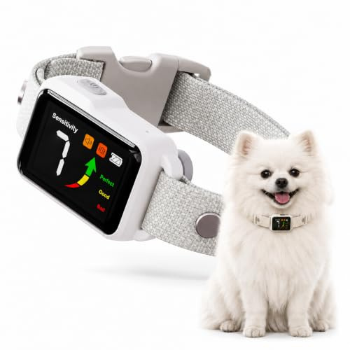 Anti Bark Collar for Dogs, No Shock Bark Collar, Dog Training Bark Collar | with Vibration&Sound&Beep+Vibration(1-7), for Dogs(10-120 lbs) Stop Dog Barking Rechargeable Waterproof Humane