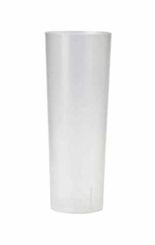 MSU - Vaso Tubo Plástico Irrompible 300cc | Ideal para Restaurante y Eventos | Caja 420 Unidades