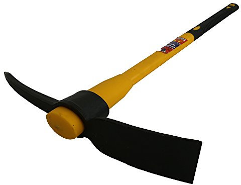 Mighty Pick Mattock 5lb Steel Head +Heavy Duty Fibreglass Handle shaft 90cm- 36in