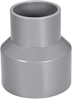 sourcing map Rohr Verbindungsstück PVC DWV Rohranleitung 75mm x 50mm Grau für Bewässerungs