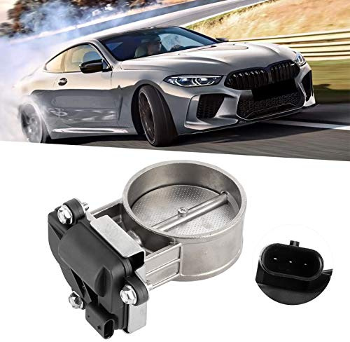 EBTOOLS Valvola di controllo dello scarico elettrico, interruzione della valvola di scarico di controllo elettrico a bassa pressione per tubo di discesa catback per E82 E88 F2X F3X(2.75 pollici)