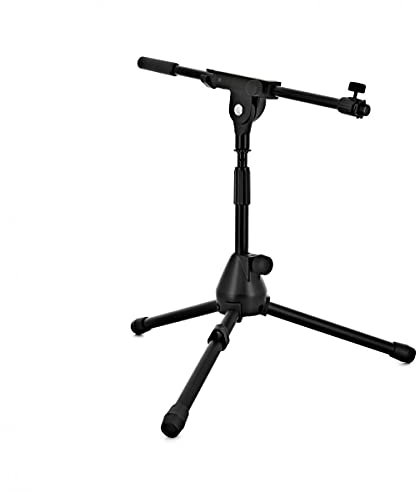 Low Mic Stand with Extending Boom Arm by Gear4music