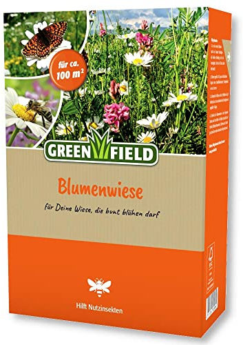 Greenfield Blumenwiese 1 kg Blumen Wiesensamen Grassamen Blumensamen Bienen