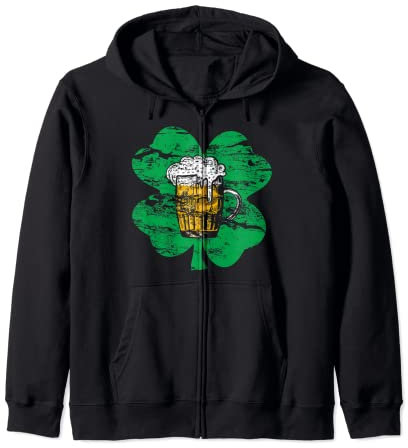 Chope à bière Shamrock - Fête amusante de la Saint-Patrick Sweat à Capuche