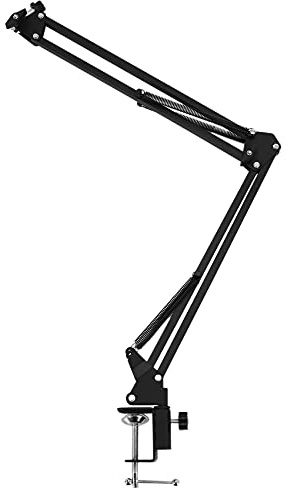 Mermshy Pro Desktop Mikrofon AufhäNgung Scherenarm Mikrofonstativ Tisch Halterung für Blau