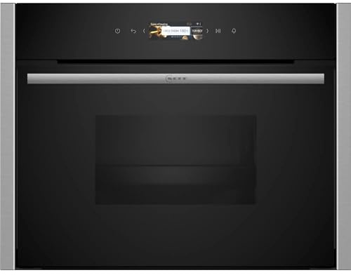 NEFF C24DR1XN0, N70, Compact-Dampfgarer, Integrierbarer Steamer, Full Touch TFT-Display, Dampfgaren, Soft Open and Close, Favoriten Einstellungen, 60 x 45cm, Edelstahl