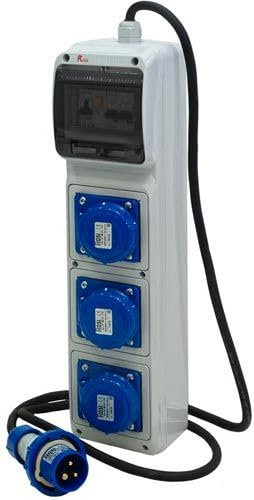 QUADRO ELETTRICO PER/DA CANTIERE V230 V400 PRESE INDUSTRIALI CERTIFICATO ROSI (2260 QUADRO ASC 3 PRESE)