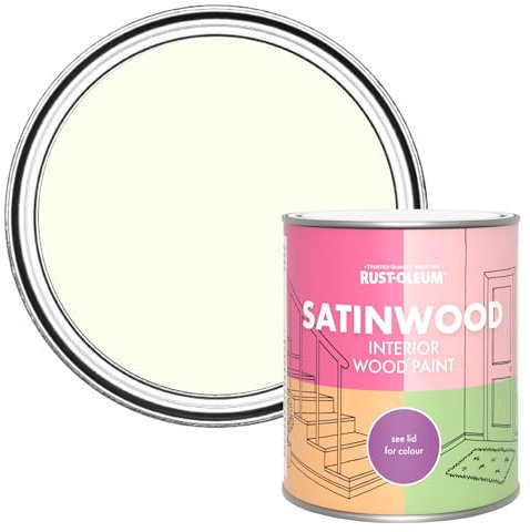 Rust-Oleum White Satinwood Interior Wood Paint - Antique White 750ml