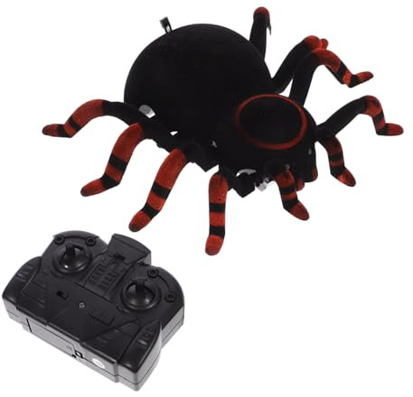 Abaodam Télécommande Araignée Grimpante Électronique Jouet Simulateur De Mur pour Adultes Noir