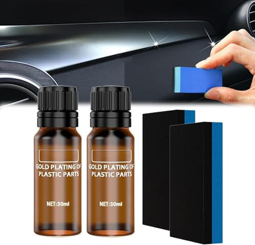 Kunststoffsanierung Für Autos, Auto-Kunststoffreiniger, Auto Kunststoff Auffrischer, Kunststoffpflege Auto, Reparaturmittel für Autokunststoffe, Kunststoffsanierungsmittel Für Auto (2 PCS)