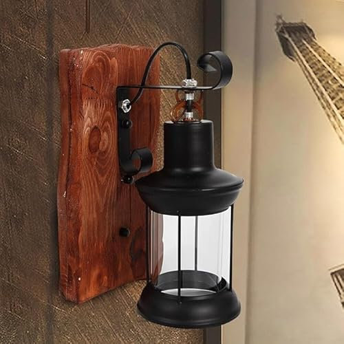 MEHOOSPVN Vintage Retro Wandleuchter E27 Lampe Retro Wandleuchte Vintage Industrie Beleuchtung Rustikale Wandlampen Draht Garten Licht Industriell Außen Leuchte Metallwandleuchte Treppenhaus Veranda