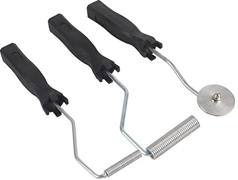 WPKD BLUEIY 3 Herramientas de Rodillo de Fibra de Vidrio,Bubble Paddle Roller Kit,Paleta De Burbujas De Rodillo Laminado De Aleación De Aluminio con Mango De ABS,para Formas De FRP,Bañera