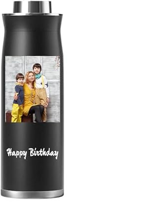 Seguire Tasse personnalisée avec des images et du texte pour sa mère tasse à café de luxe 600ml voyage mug Cadeau Photo personnalisé pour homme femme anniversaire (Noir)