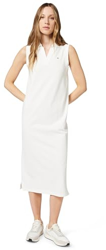 Tommy Hilfiger Pikéklänning för kvinnor, Vit (Th Optic White), S