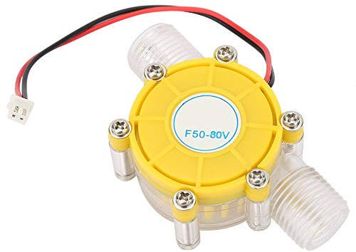 WPKD BLUEIY F50 Hydroelectric Micro Hydro Generator, Easy to Install Pumb Turbine Generator Portable DC Water Generator for Home Industrial (F50 80V transparent yellow)