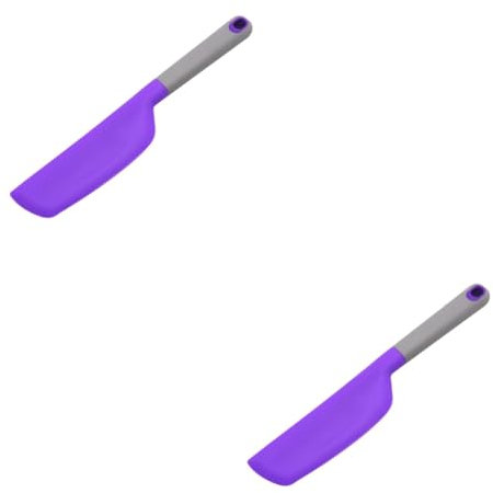 Cabilock 2 Piezas espátula para hornear raspador para hornear flexible espátula de crema para Herramienta de decoración de pasteles torta casera para uso en la cocina