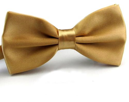 Scinzene Goldene Fliege Herren, elegant und verstellbar, glänzend mit Hakenverschluss, geeignet für Anzug Smoking Hemd, für formelle Anlässe