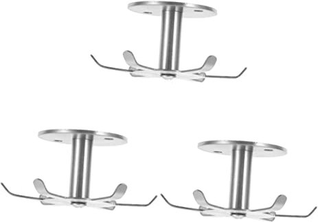 HOLIDYOYO 3piezas Gancho Giratorio De Cocina Inoxidable Soporte Para Utensilios De Cocina Bajo Gabinete Organizador De Accesorios Práctico y De Instalar
