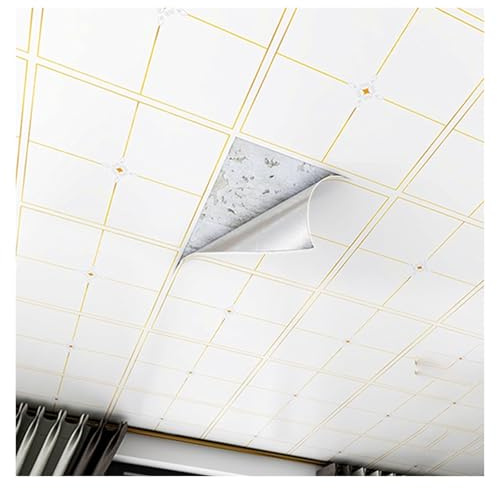 Dalle de plafond Autocollants Pour Carreaux De Marbre 60x30cm - Dalles De Plafond Autocollantes, 10 20 40 60 80 100 Pièces - Dalles De Plafond Autocollantes Pour Salle De Bain, Cuisine, Salon(Colour-5