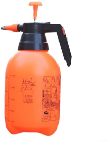 Pulvérisateur de jardin à pression de 2 L avec prise en main confortable pour une utilisation durable (orange)