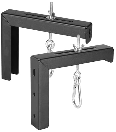 HAISENG Adjustable Projector Screen L Brackets 6Inch Wall Or Ceiling Mount With Extension Hooks Supports Up To 80 Pounds Projector Hook