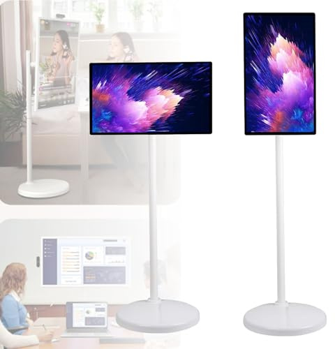 Écran intelligent portable avec système d'exploitation Android, écran tactile Full HD Incell rotatif, batterie intégrée de 13 500 mAh, support TV portable, 8 Go de RAM et 128 Go de stockage 27Inch