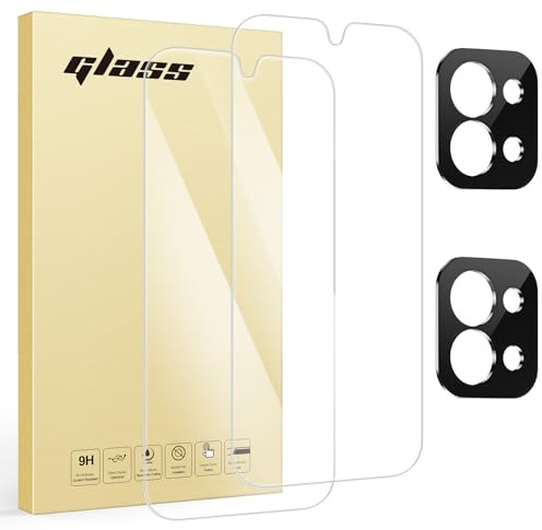 Niphabe 2 Piezas Protector Pantalla Para Xiaomi Redmi 15C 4G con 2 Piezas Protector Camara,6,9 Pulgadas,Dureza 9H,HD Cristal Templado,Antiarañazos,Antihuellas,Sin Burbujas,Ultra Transparente