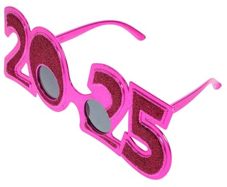 OFFIGAM Partybrille Lustige Tanzbrille Neujahrszubehör Auffällige Foto-Requisite für Silvester und Themenfeiern