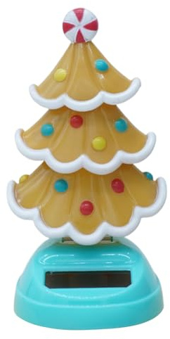 Christmas Tree Solar Wobble Figures Car Christmas Wobble Doll Solar Figure Toys Wobble Figure Santa Claus Christmas Tree / Elk Dancing Figure Toy for Home Office