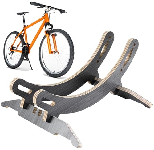 Stibtmr Porte-Vélo | Support Ajustable et Portable,Support pour Vélo au Sol,Pour Exposition Vélo Montagne Appartement Balcon Garage Terrasse Intérieur Extérieur