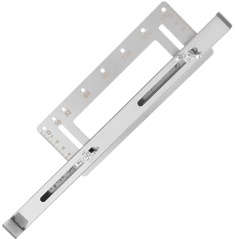Lurrose Cabinet Pull Installation Template Punch Locator Double-Sided Stainless Steel Drill Guide for Straight Holes Kitchen Cabinet Hardware Positioning Tool