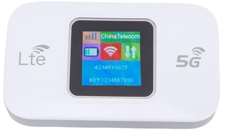 Eminchu Router Hotspot Mobile 5G, Router WiFi Portatile Ad Alta Velocità da 300 Mbps, da Viaggio con Crittografia WPA WPA2, Ideale per Smartphone e Laptop, Esterno