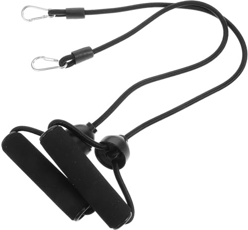 MOTHNUR Juego de 2 Bandas de Resistencia para Entrenamiento de Fuerza, Bandas Elásticas Ajustables de Color Negro para Gimnasio en Casa, Equipo Multifuncional de Cuerda para Pilates