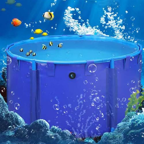 Outdoor PVC Canvas Fischteich Pool mit Halterung, temporäre Aquakultur und Bewässerungslösung, rundes Design für vielseitigen Einsatz