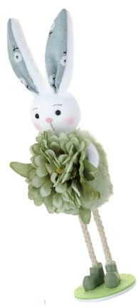 FGDTREE Figura de liebre de Pascua, decoración navideña para repisas de mesa, estantería, decoración de festivales, Pascua