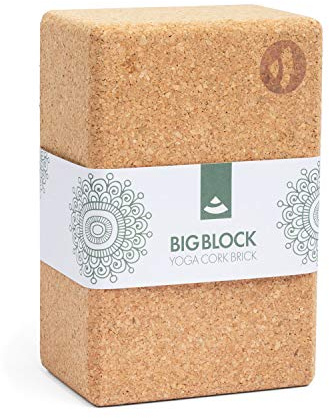 Bodhi brique en liège pour le yoga | 100% liège naturel - bloc de yoga universel | écologique et durable | Aide pour vos asanas, votre pratique du yoga, vos étirements et votre récupération.