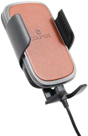 Course Motorsports Automatic Gripping Wireless Induction Charger Tan