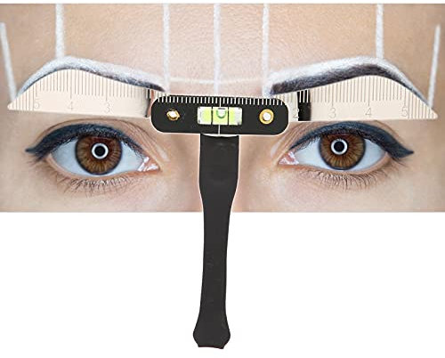 Plantillas de regla de equilibrio de cejas, plantilla para moldear tatuajes de cejas, calibrador de tatuajes de cejas, regla de posicionamiento de tres puntos para la forma de las cejas(Ⅳ)